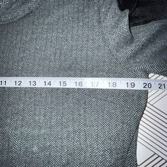 Soft Surroundings Cowl Sweater Dress Wmn’s Sz Med Velvet Herringbone Asymmetric - Picture 9 of 11